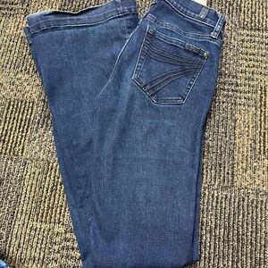 7 For All Mankind Dark Blue Boot Cut Jeans